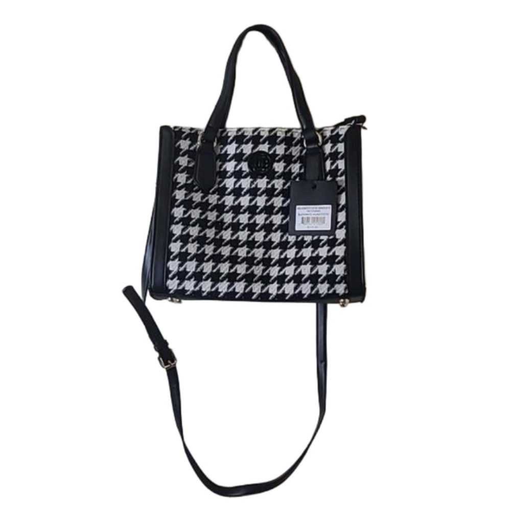 Nanette Lepore Vegan Leather Ansel Houndstooth Crossbody NWT - Picture 8 of 8